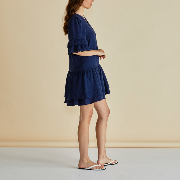 BETTY BASICS Malibu Dress in Navy