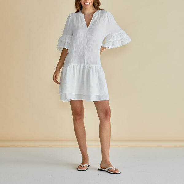 BETTY BASICS Malibu Dress in White