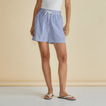 BETTY BASICS Jovie Stripe Shorts in Navy