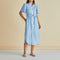 BETTY BASICS Immie Ric Rac Dress  in Blue