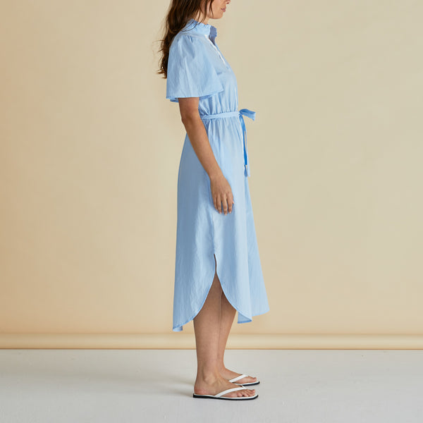 BETTY BASICS Immie Ric Rac Dress  in Blue