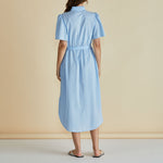 BETTY BASICS Immie Ric Rac Dress  in Blue