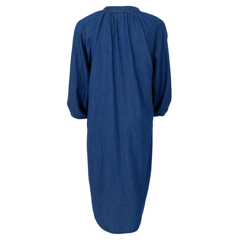 BLACK COLOUR Alison Denim Dress in Denim Blue