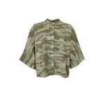 BLACK COLOUR BCAlly Oversize Loose Shirt in Camoflage