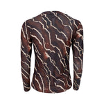 BLACK COLOUR BCAnnie Mesh Blouse in Mocca Marble