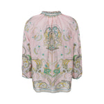 BLACK COLOUR BCBetty Oversize Paisley Print Blouse in Rose