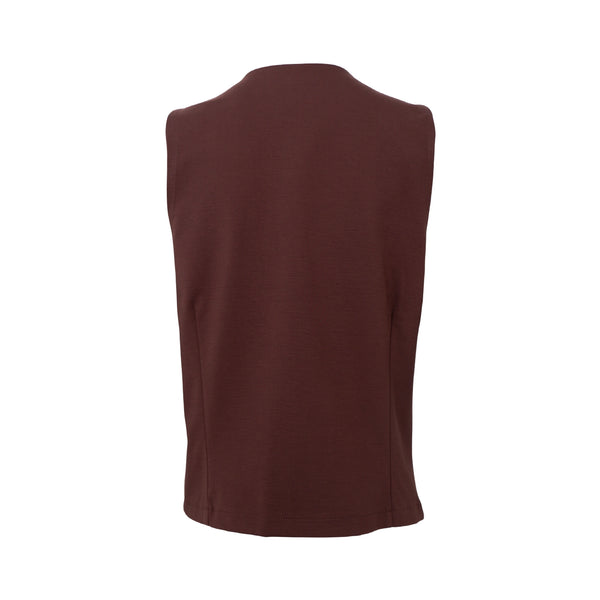 BLACK COLOUR Davi Casual Vest in Coffee