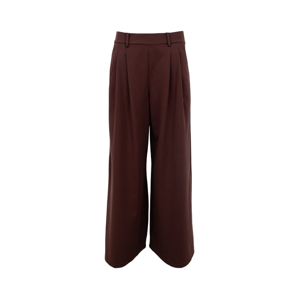 BLACK COLOUR Davi Wide Leg Pant in Coffee