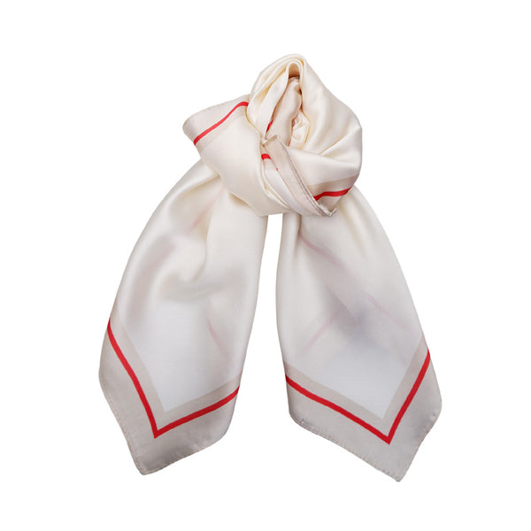 BLACK COLOUR BCELIANA mini scarves in Red Creme