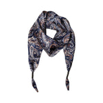 BLACK COLOUR BCFenella Mini Scarf Double Layer in Navy Paisley