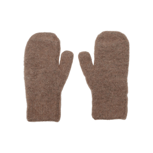 BLACK COLOUR Ginger Mittens in Camel