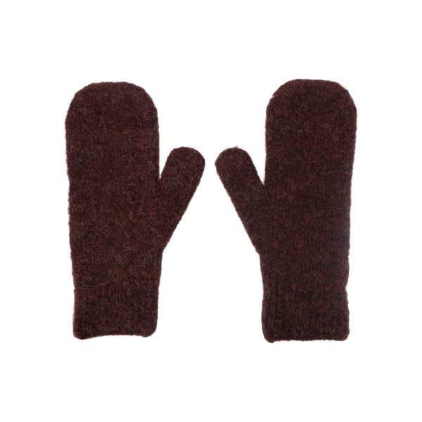 BLACK COLOUR Ginger Mittens in Mocca