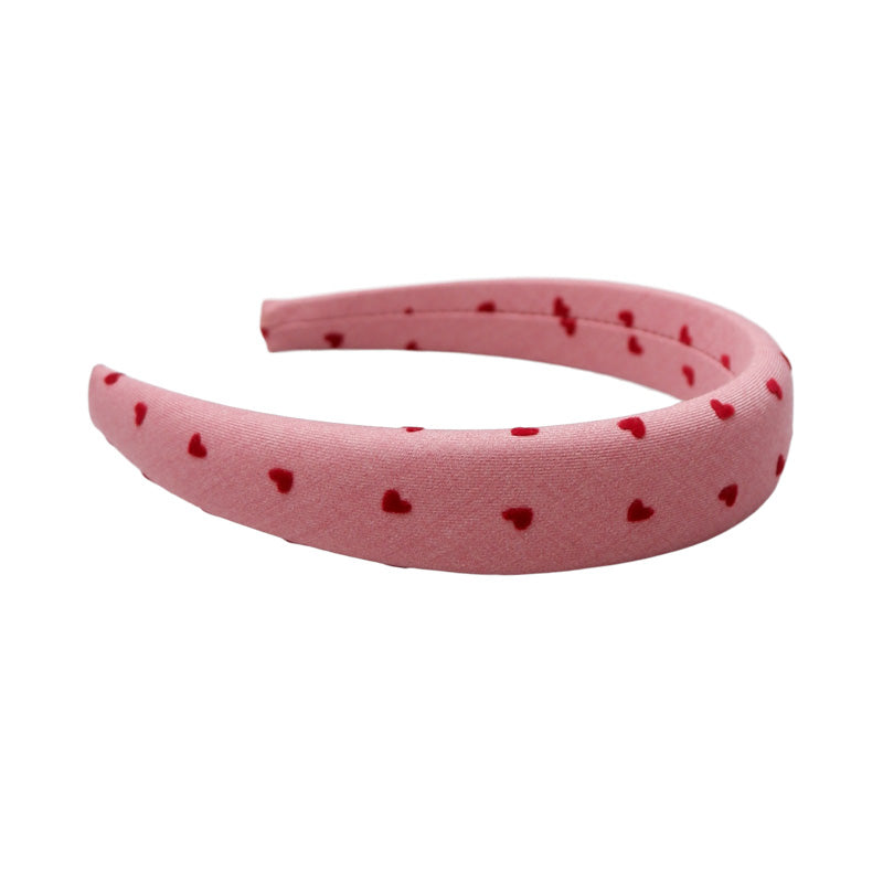 BLACK COLOUR BCHEART headband in Rose