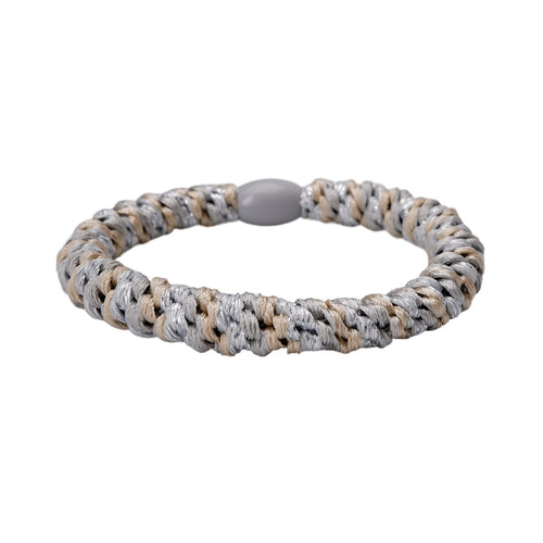 BLACK COLOUR BCKALLY ELASTIC in SILVER