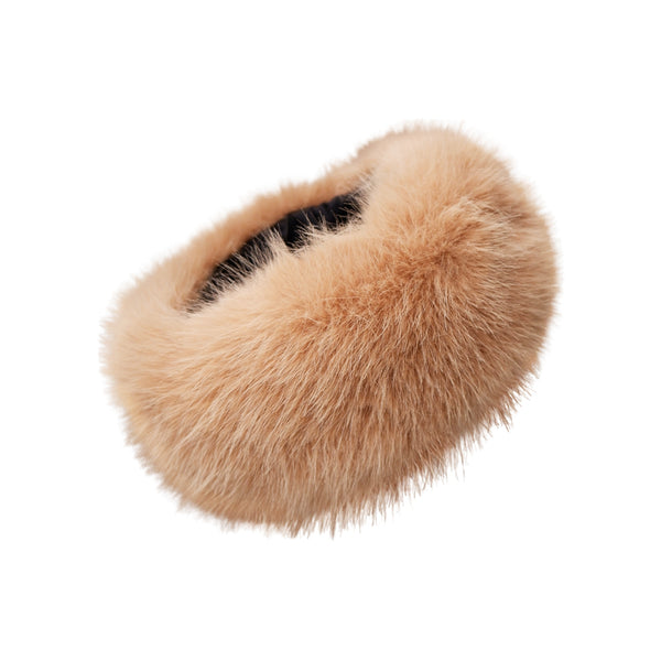 BLACK COLOUR Lida Soft Headband in Natural