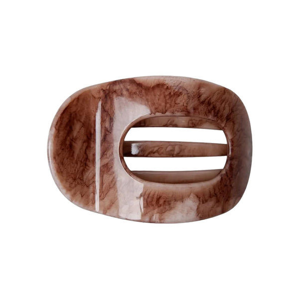 BLACK COLOUR BCMilla Hair Claw in Brown Marble
