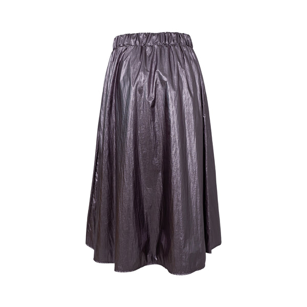 BLACK COLOUR Paiton Skirt in Gun Metal