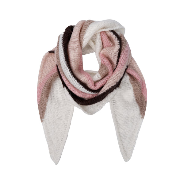 BLACK COLOUR Sisse Triangle Scarf in Natural