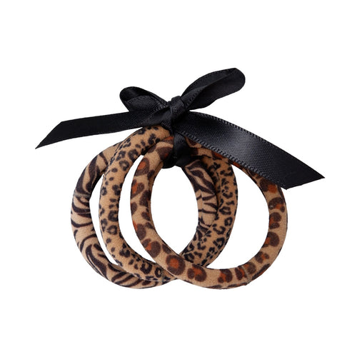 BLACK COLOUR BCTANISHA elastics, 3 pcs. set in Leo Zebra Mix