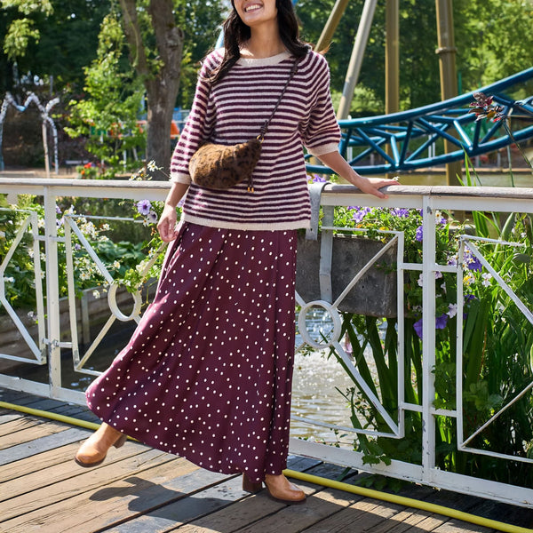 BLACK COLOUR BCValery Skirt in Plum