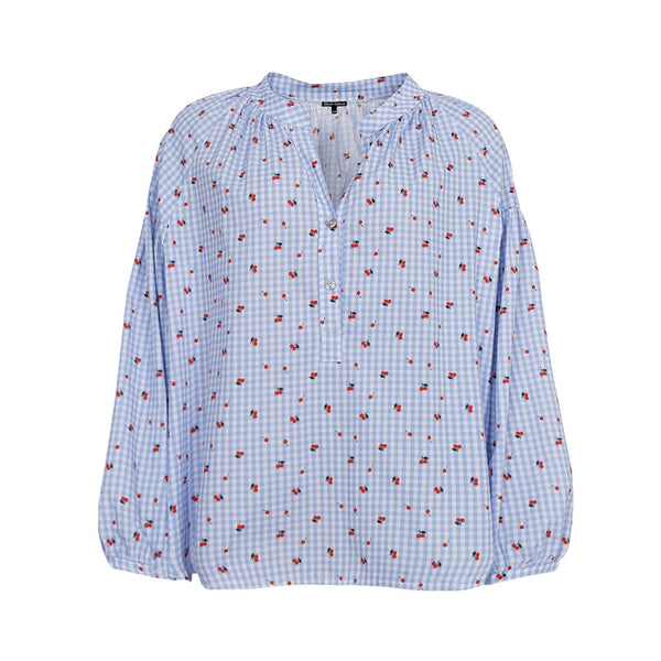 BLACK COLOUR BCWITTY shirt blouse in Blue Cherry