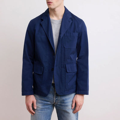 HARTFORD Joe Woven Jacket in Navy