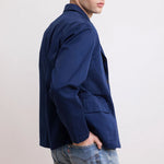HARTFORD Joe Woven Jacket in Navy