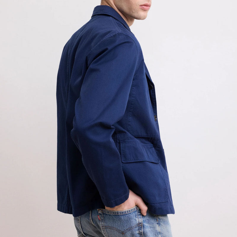 HARTFORD Joe Woven Jacket in Navy