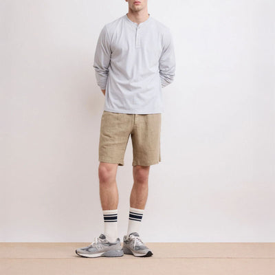 HARTFORD Tank Linen Short in Sand