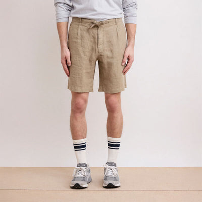 HARTFORD Tank Linen Short in Sand