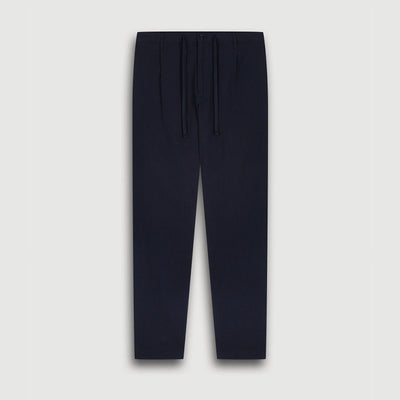 HARTFORD Tanker Seersucker Drawstring Woven Pants in Navy