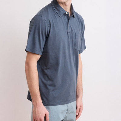 HARTFORD Slub Polo in Thunder