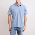 HARTFORD Slub Polo in Storm Blue