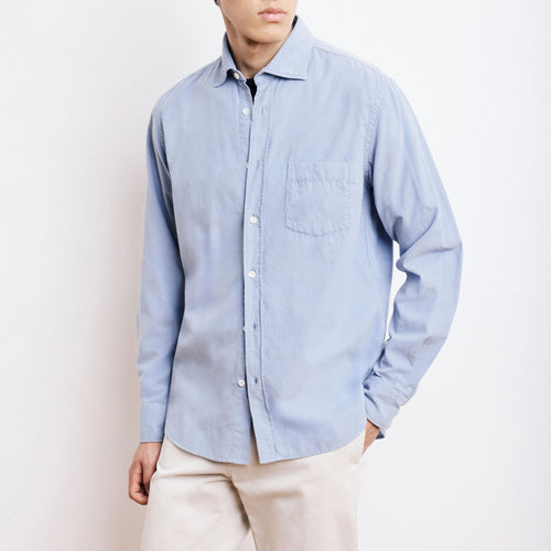 HARTFORD Paul Pat Shirt in Storm Blue