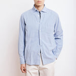 HARTFORD Paul Pat Shirt in Storm Blue