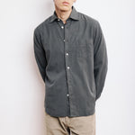 HARTFORD Paul Pat Woven Mix Shirt in Military Green