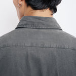 HARTFORD Paul Pat Woven Mix Shirt in Military Green