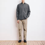 HARTFORD Paul Pat Woven Mix Shirt in Military Green