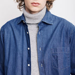 HARTFORD Paul Cotton Shirt in Indigo