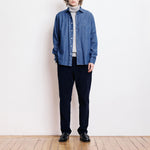 HARTFORD Paul Cotton Shirt in Indigo