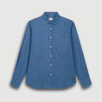 HARTFORD Paul Cotton Shirt in Indigo