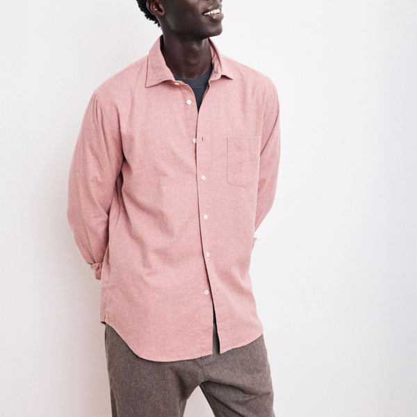 HARTFORD Paul Cotton Shirt in Red