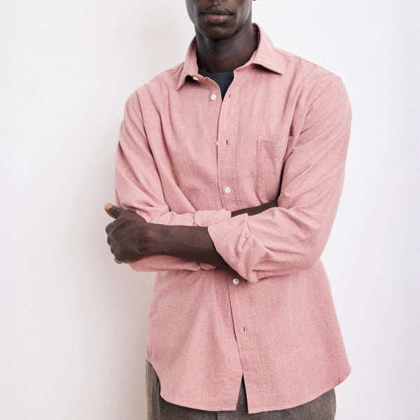 HARTFORD Paul Cotton Shirt in Red