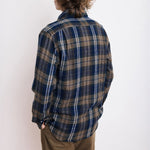 HARTFORD Paul Shirt in Military Green & Blue