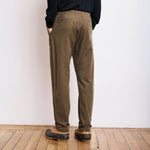 HARTFORD Joggy Cotton Moleskin Pants in Bronze