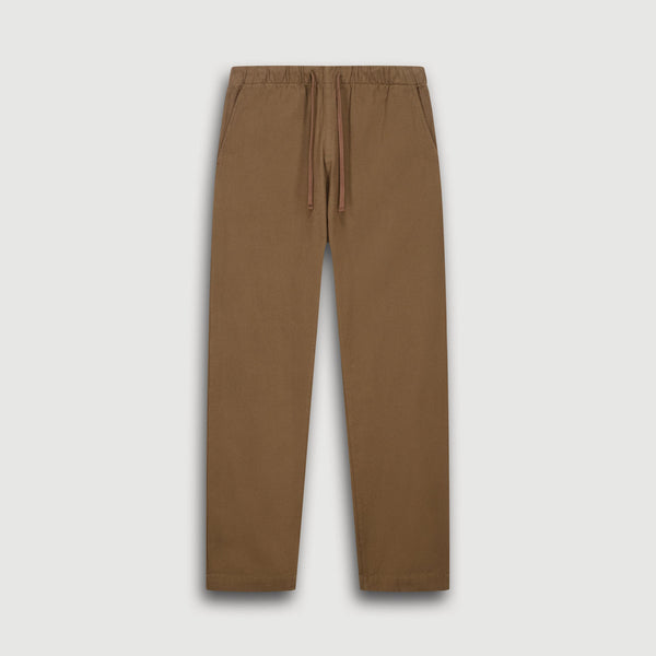 HARTFORD Joggy Cotton Moleskin Pants in Bronze