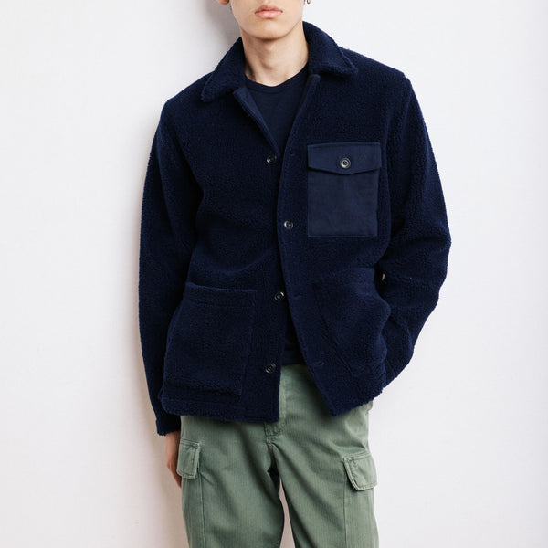 HARTFORD Utility Jacket in Navy