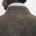 HARTFORD Jock Boiled Wool Jacket in Military Green
