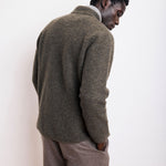 HARTFORD Jock Boiled Wool Jacket in Military Green