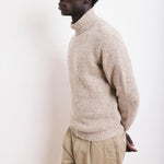 HARTFORD Donegal Roll Neck Pullover in Natural